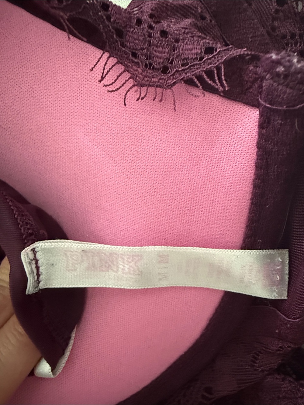 Lace Bralette & Bikini Set - Plum - Picture 3 of 4